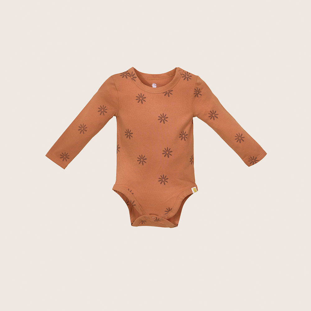 rise little earthling LS Graphic Bodysuit BUHON00 - Cream / 12-18m