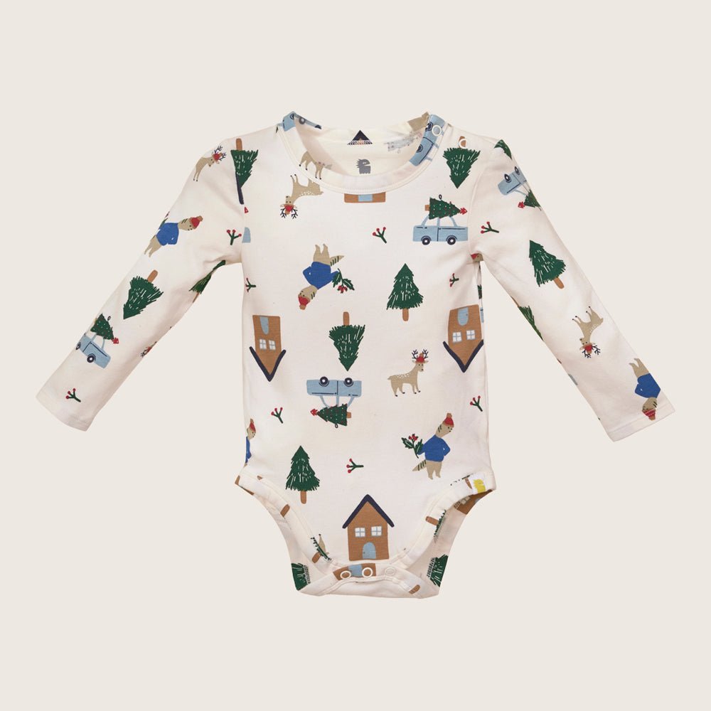 rise little earthling LS Graphic Bodysuit BUHON00 - Cream / 12-18m - Image 9