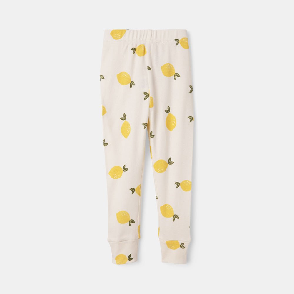 rise little earthling Short Sleeve Sleep Set - Antique White Lemon / 2y - Image 12