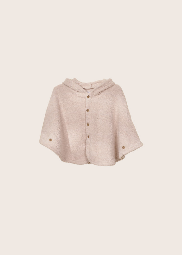 Rise Little Earthling Fleece Poncho - Pink / 12-18m - Image 2