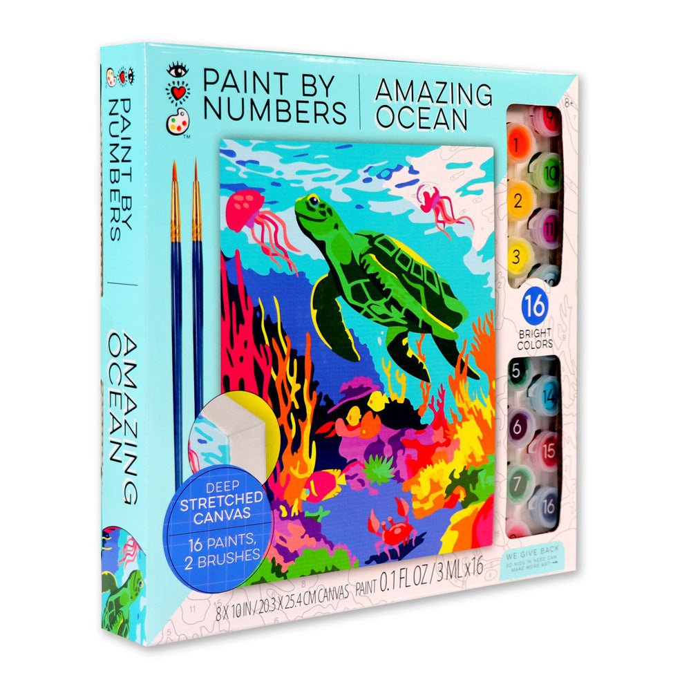 Bright Stripes iHeartArt Paint By Numbers- Amazing Ocean - Image 2