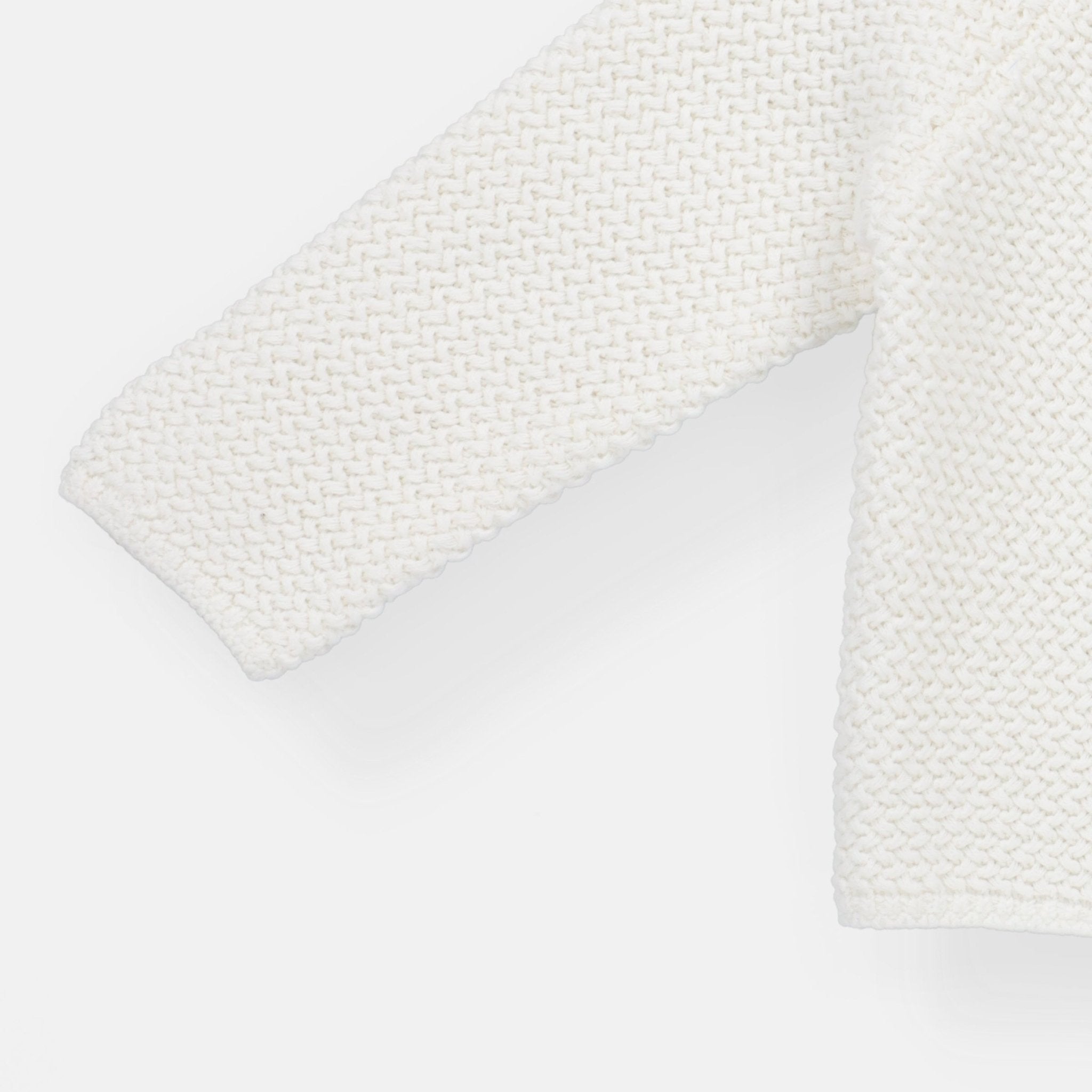 Rise Little Earthling Texture Knit Cardi - Antique White / 0-3m - Image 3
