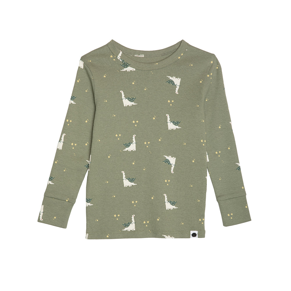 rise little earthling Long Sleeve 2 Piece Sleep Set TGFSL00 - Hazel Dino / 3y - Image 16