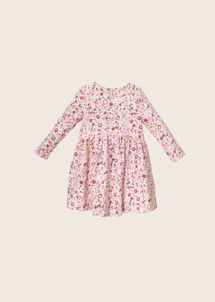 rise little earthling Fleece Swing Dress TGHDR57 - Light Pink All-Over-Print / 18-24m - Image 3