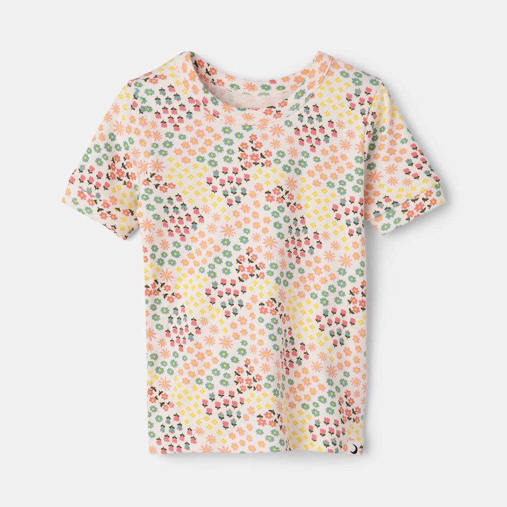 rise little earthling Short Sleeve Sleep Set - Antique White Lemon / 2y - Image 2