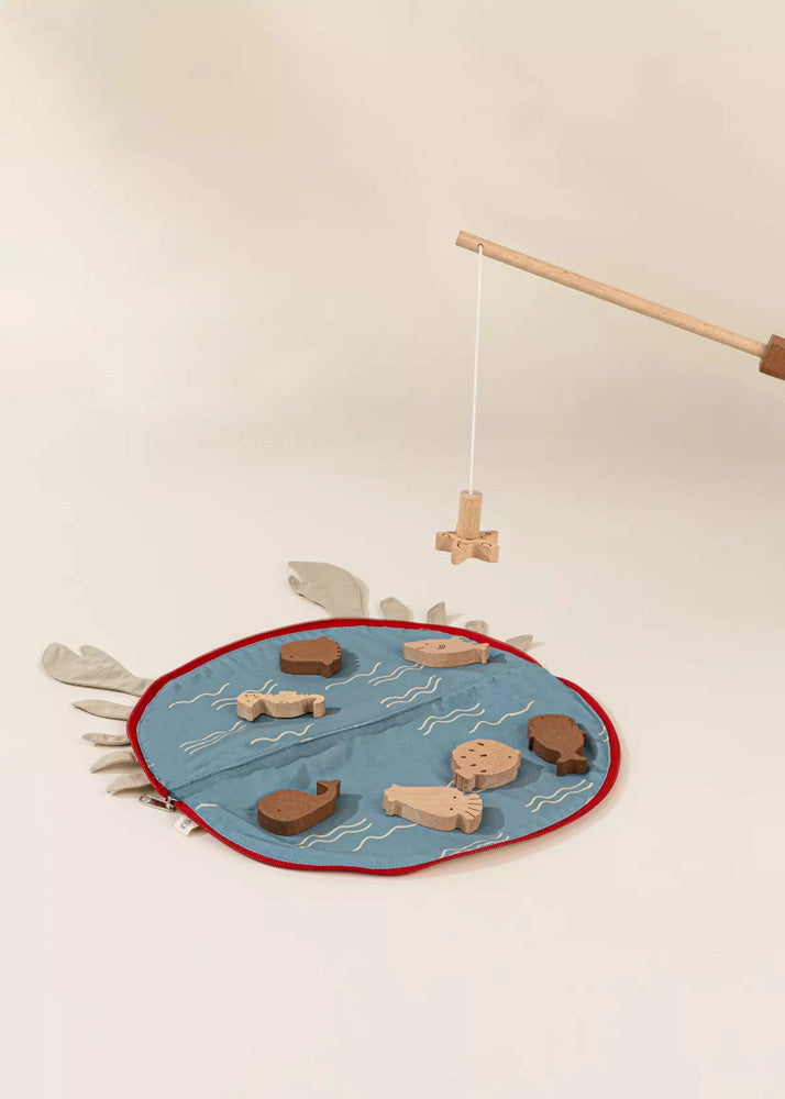 Coco Village Wooden Fishing Game with Bag - Image 10
