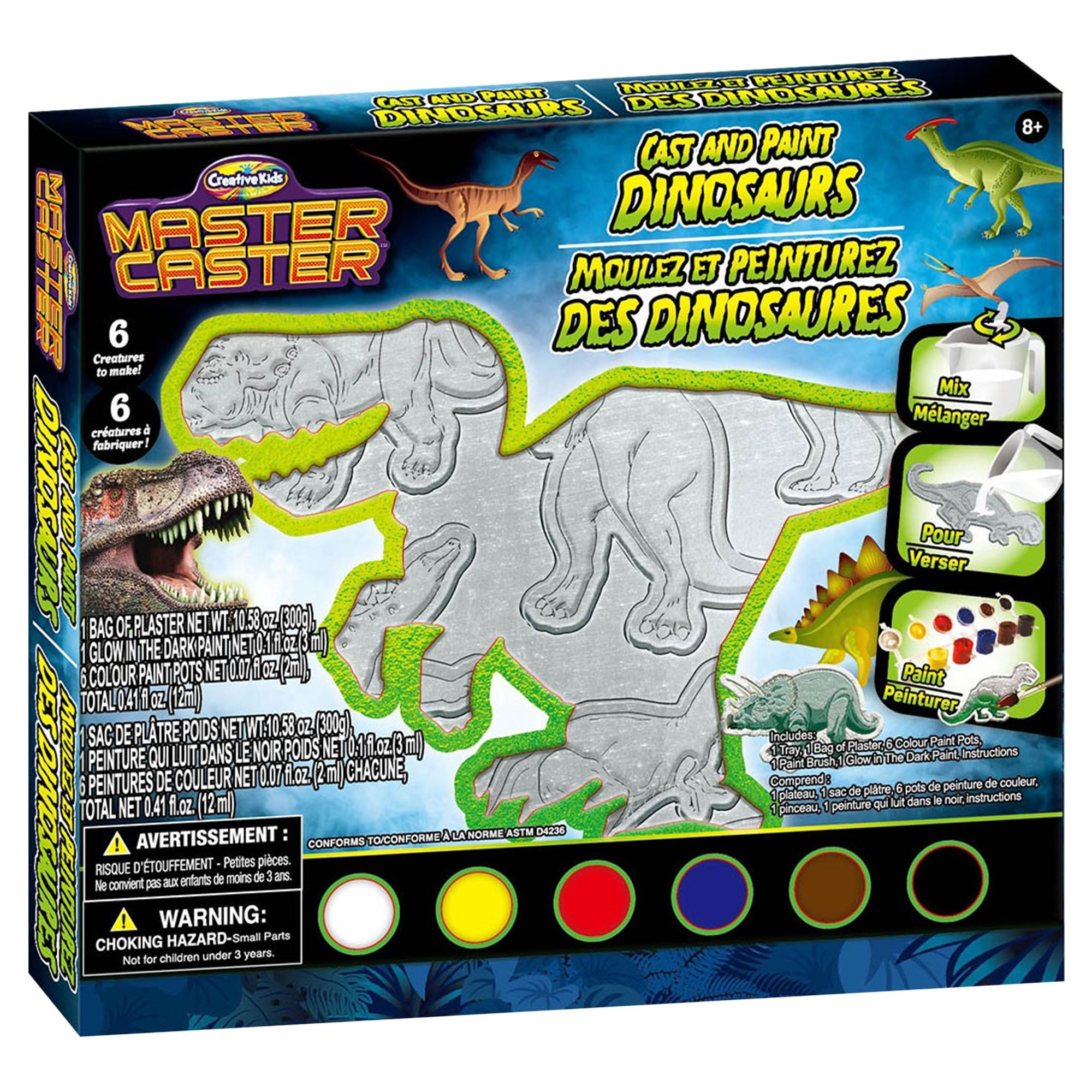 Creative Kids Master Caster Cast and Paint Dinosaurs