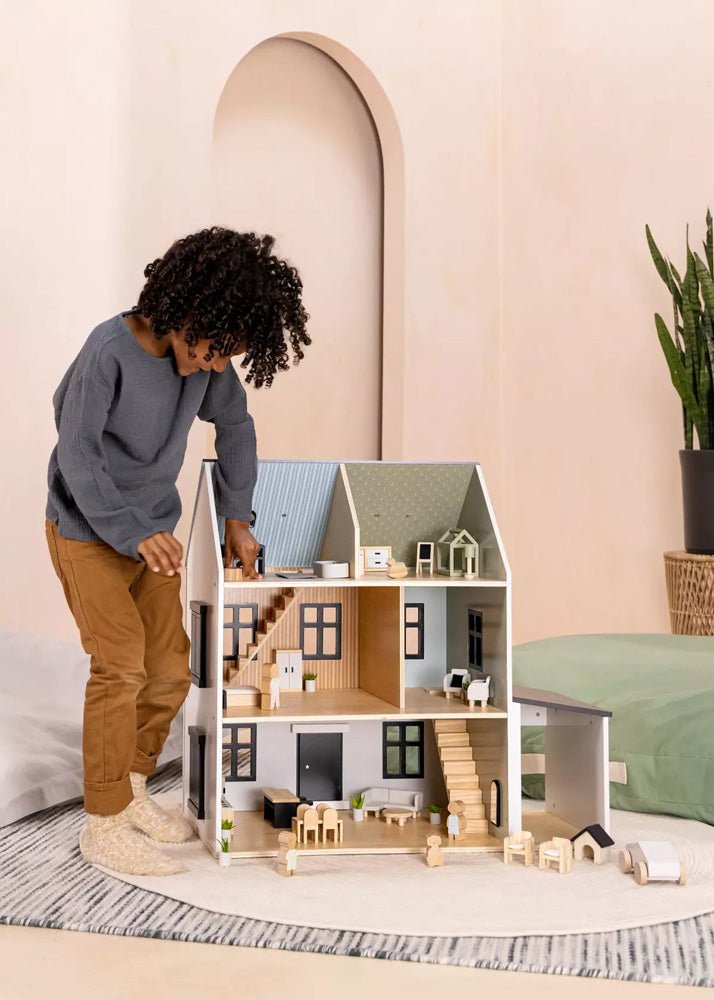 Coco Village Wooden Doll House Kids Room Furniture (7PCS) - Image 7