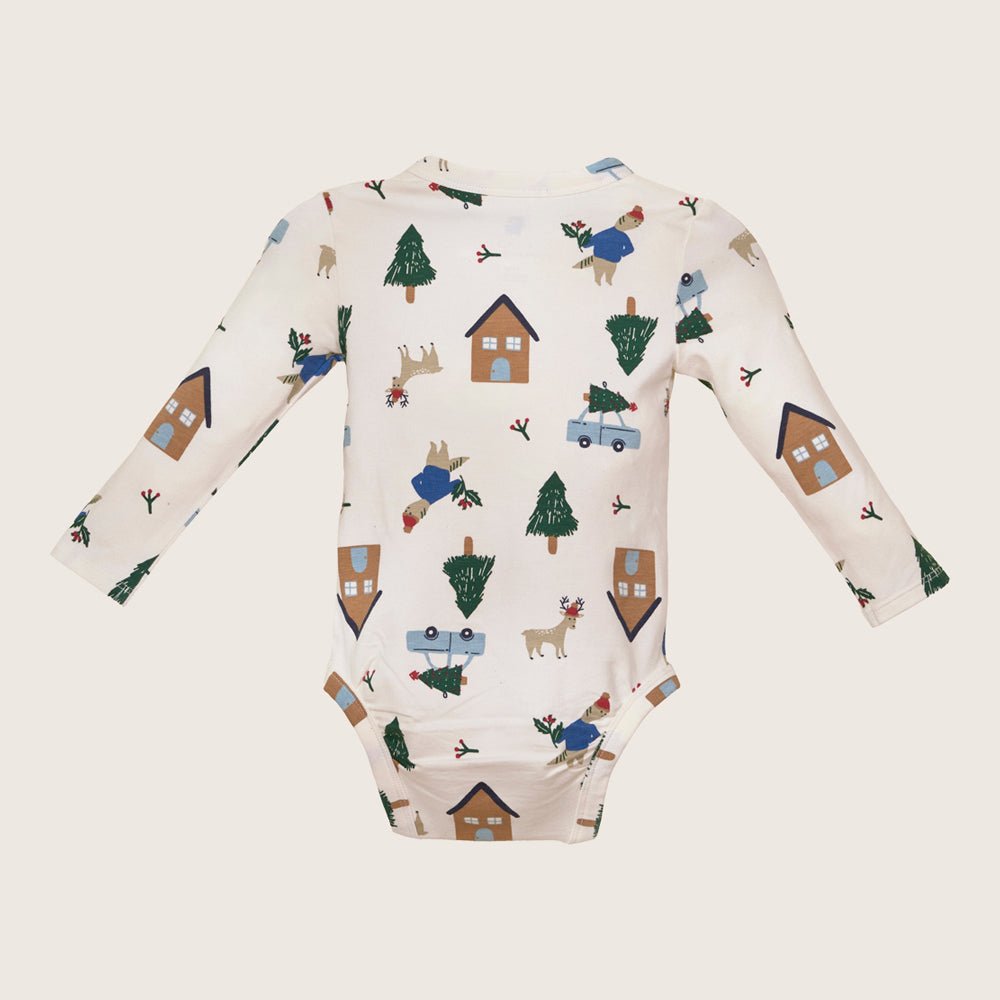 rise little earthling LS Graphic Bodysuit BUHON00 - Cream / 12-18m - Image 11