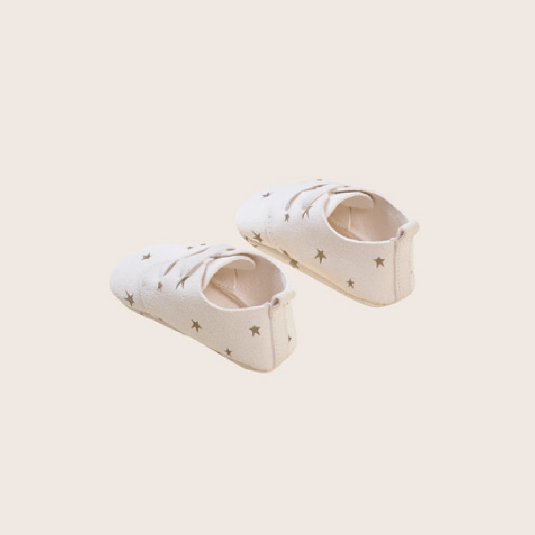 rise little earthling Leather Shoes BUHFW29 - Antique White / 0-3m - Image 3