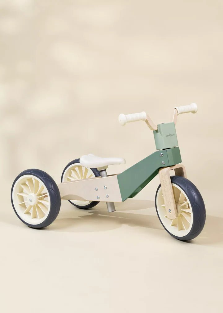 Coco Village Seafoam 3-in-1 Wooden Balance Bike - Image 5