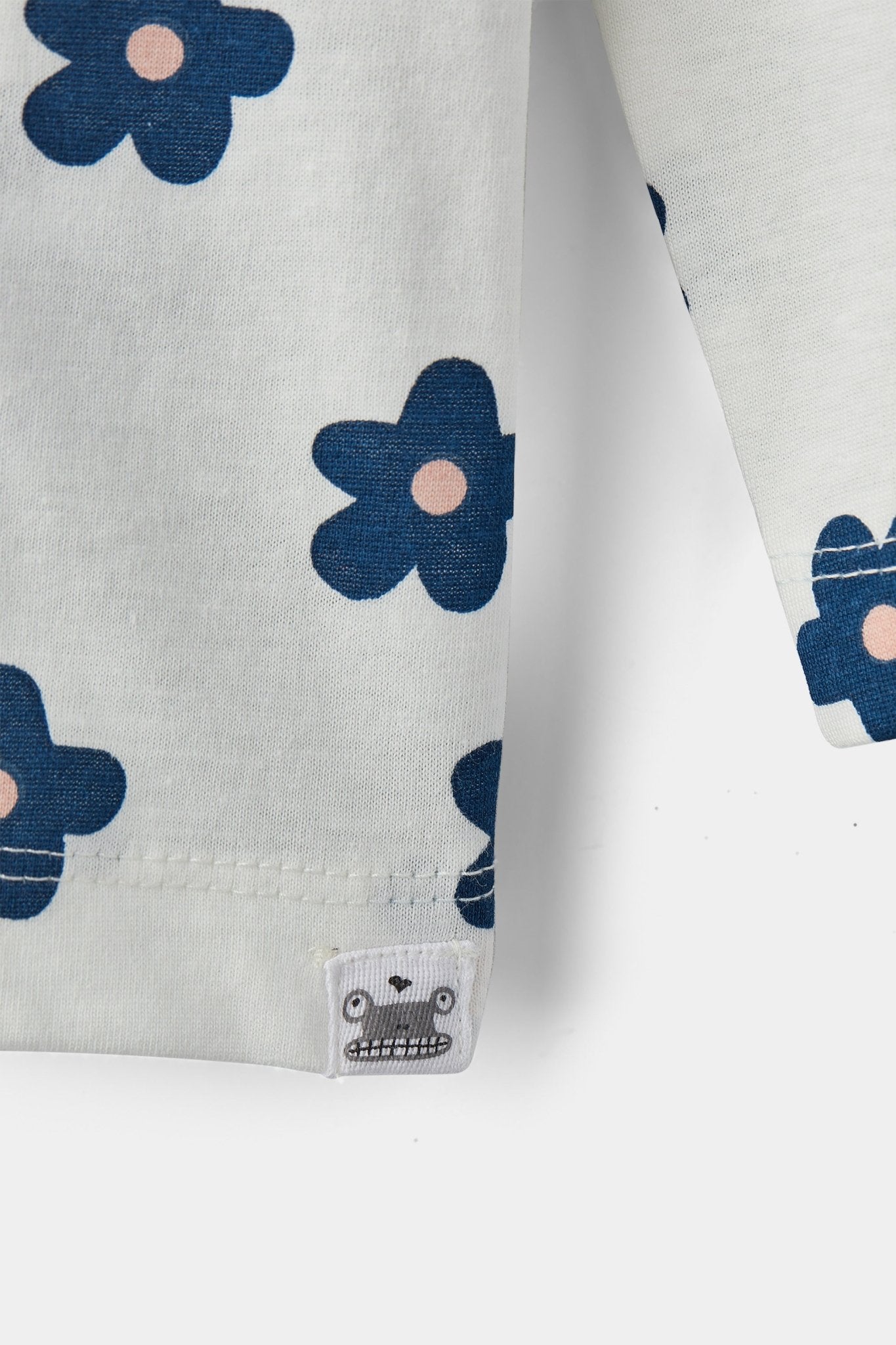 rise little earthling LS Crew Neck TGDKT00 - Ashley Blue Dots / 18-24m - Image 6
