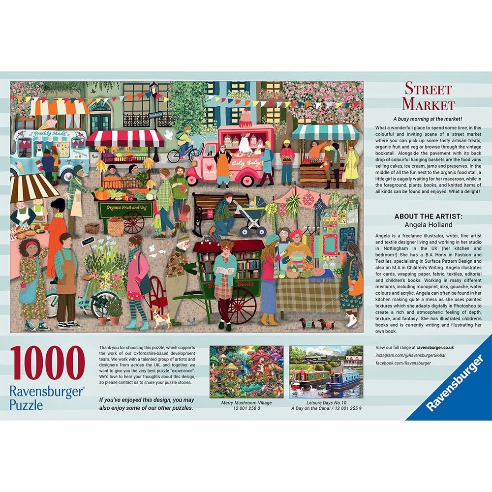 Ravensburger Street Market 1000 Pc Puzzle - Image 2