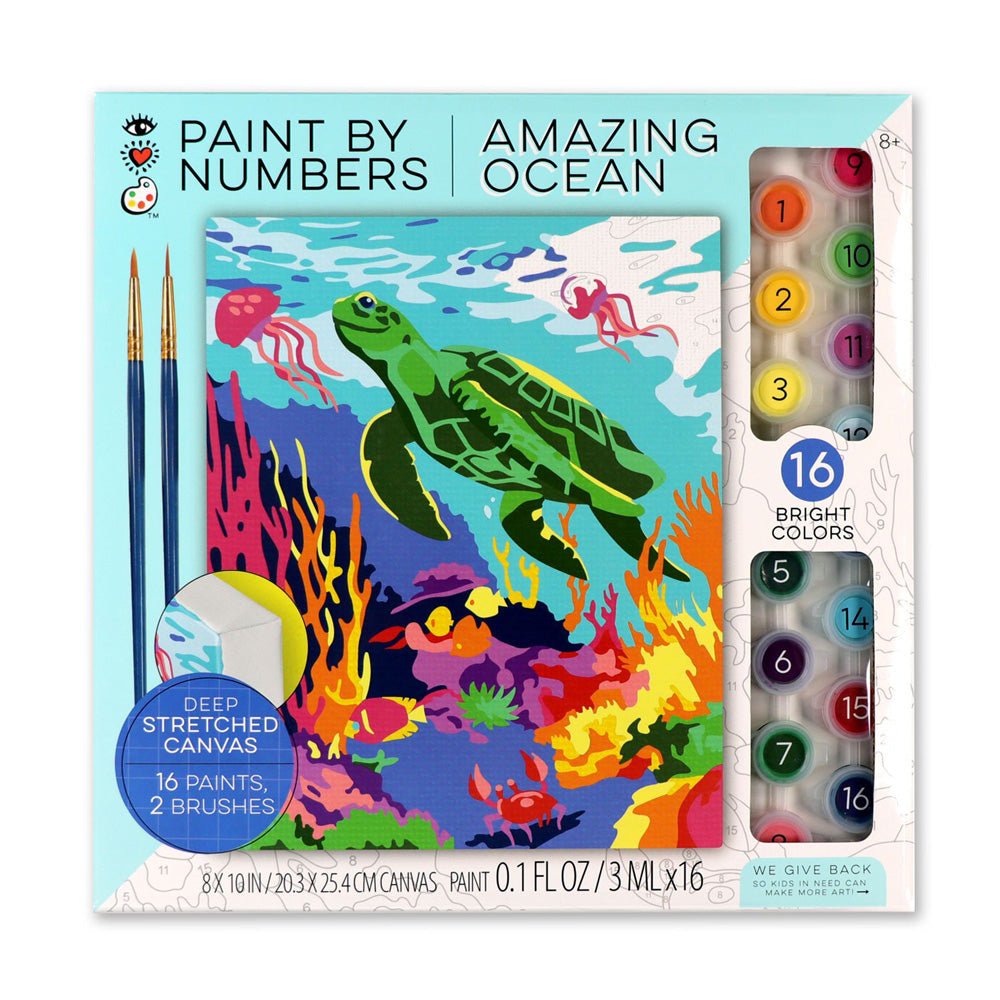 Bright Stripes iHeartArt Paint By Numbers- Amazing Ocean