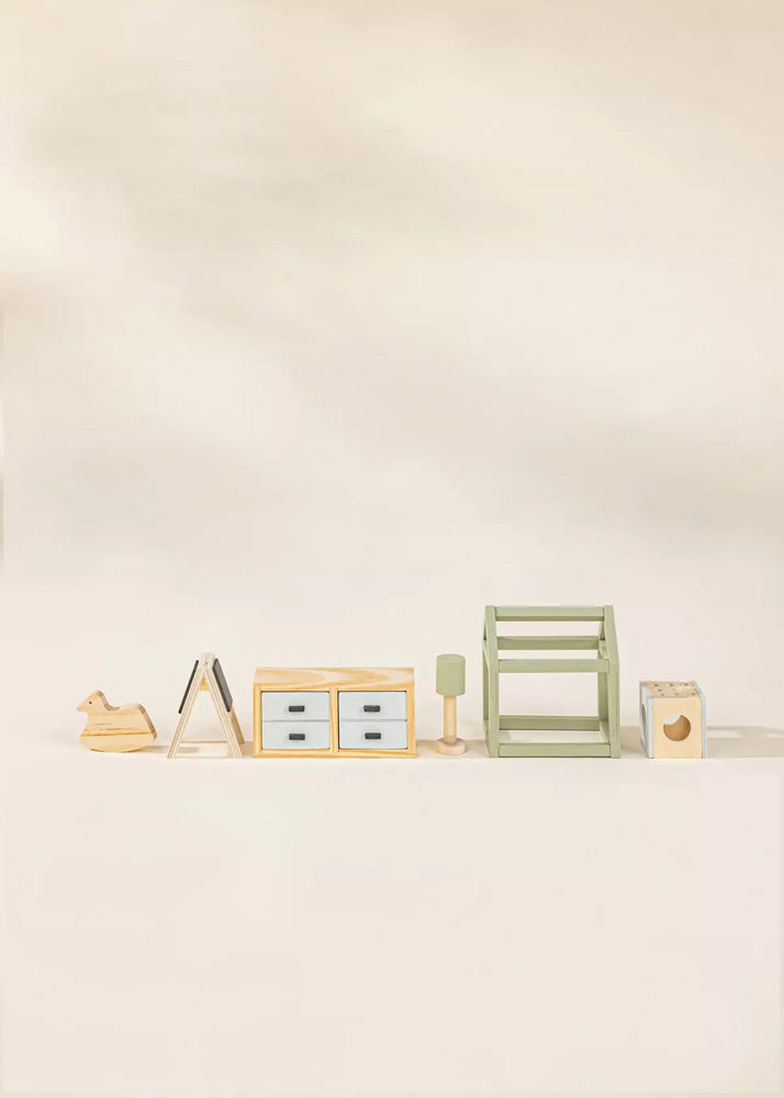 Coco Village Wooden Doll House Kids Room Furniture (7PCS) - Image 14