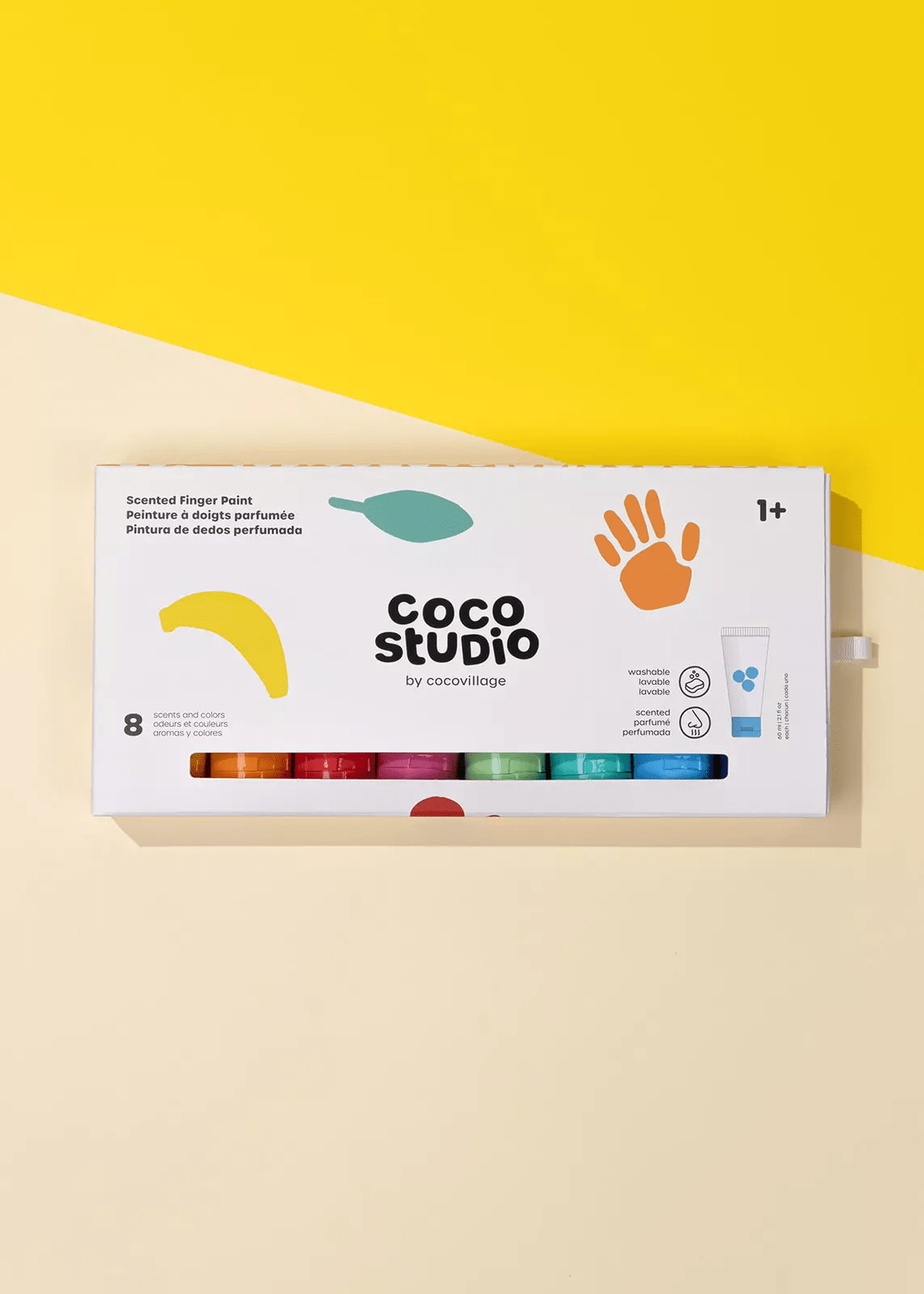 Coco Village Coco Studio Scented Fingerpaint Set - 8 colors - Image 2