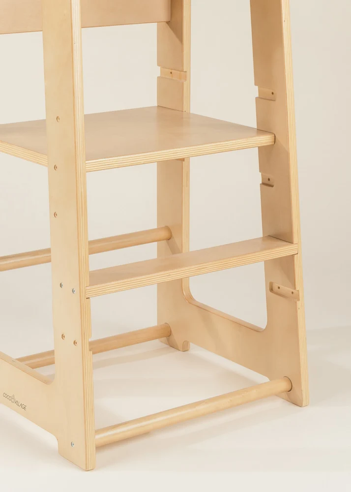 Coco Village Educational Tower - Natural Wood - Image 18