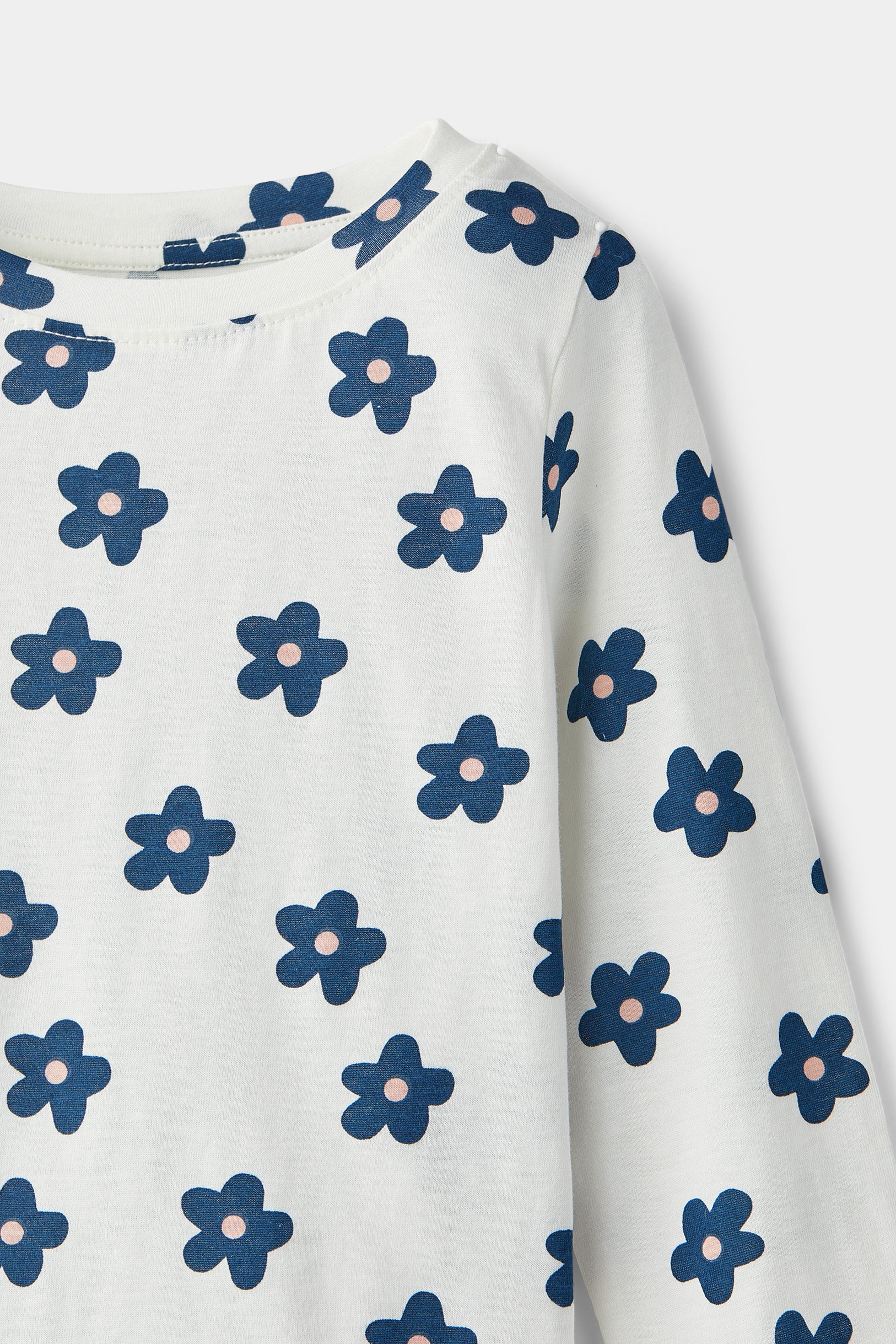 rise little earthling LS Crew Neck TGDKT00 - Ashley Blue Dots / 18-24m - Image 5