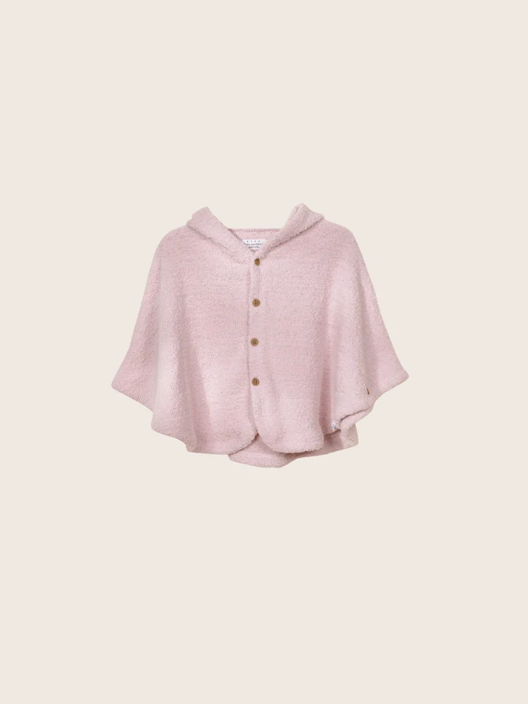 Rise Little Earthling Fleece Poncho - Pink / 12-18m