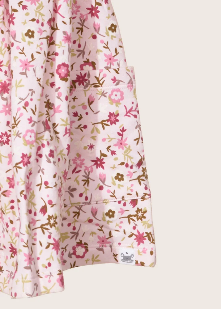 rise little earthling Fleece Swing Dress TGHDR57 - Light Pink All-Over-Print / 18-24m - Image 2