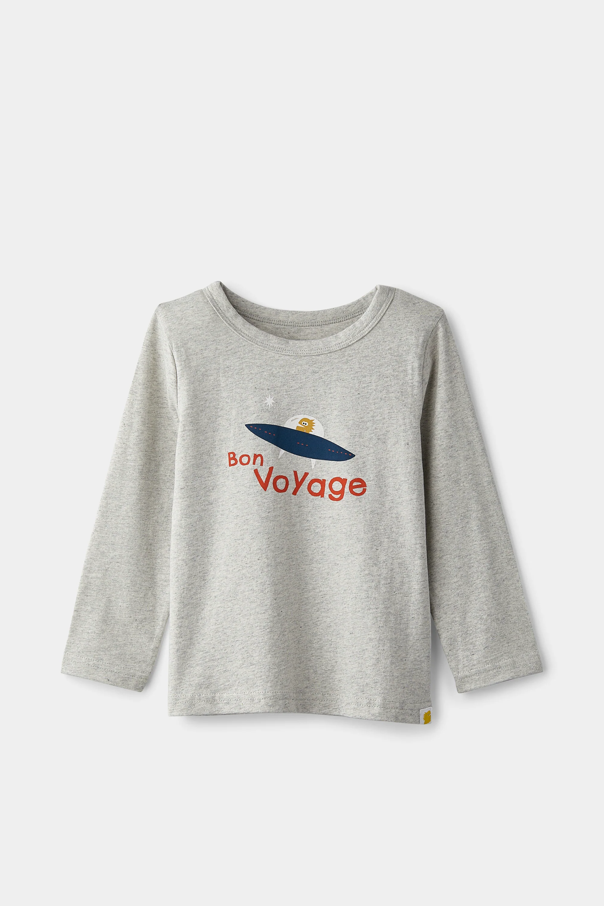 rise little earthling Long Sleeve Tee - Whisper Pink Planet / 12-18m