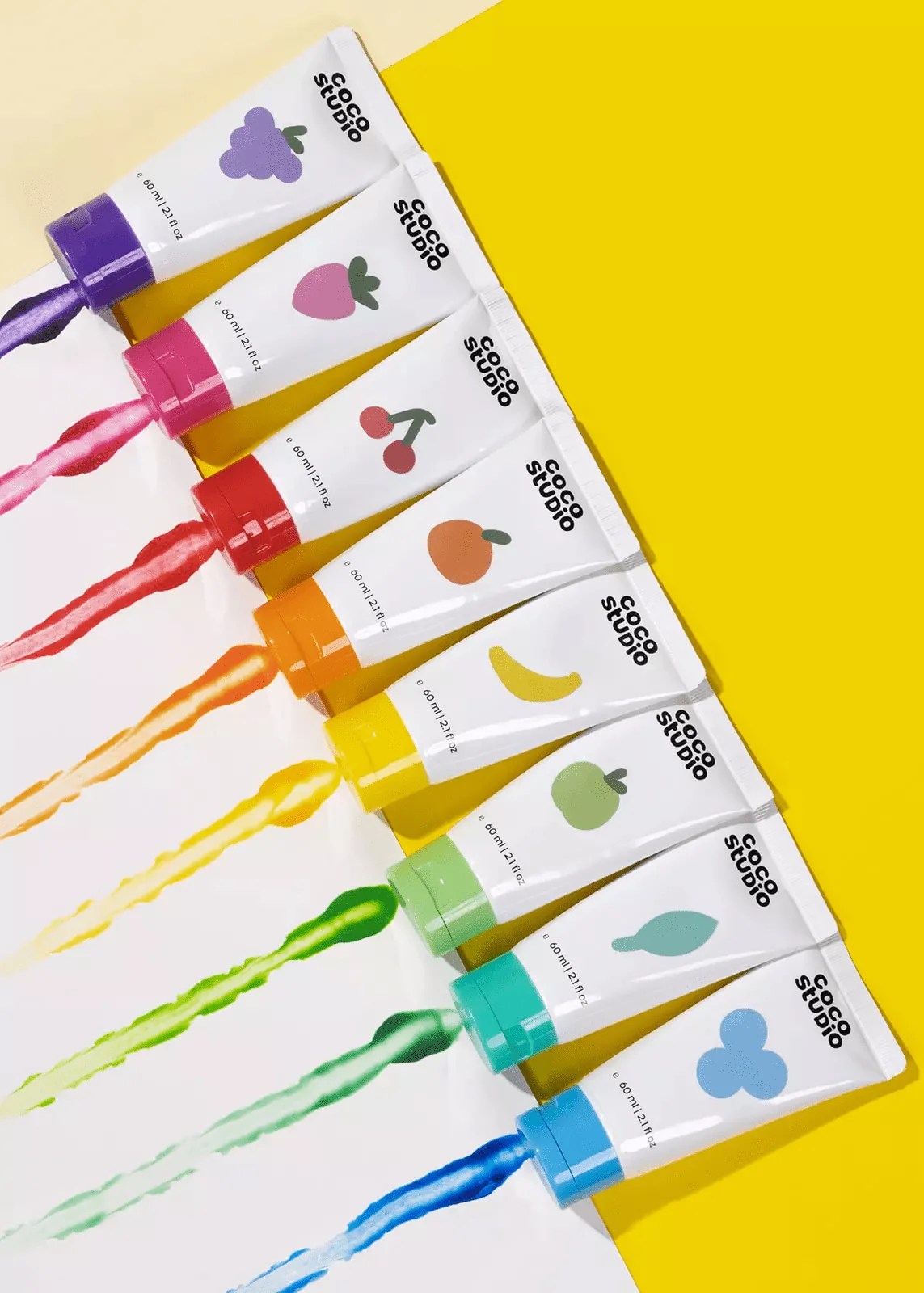 Coco Village Coco Studio Scented Fingerpaint Set - 8 colors - Image 3