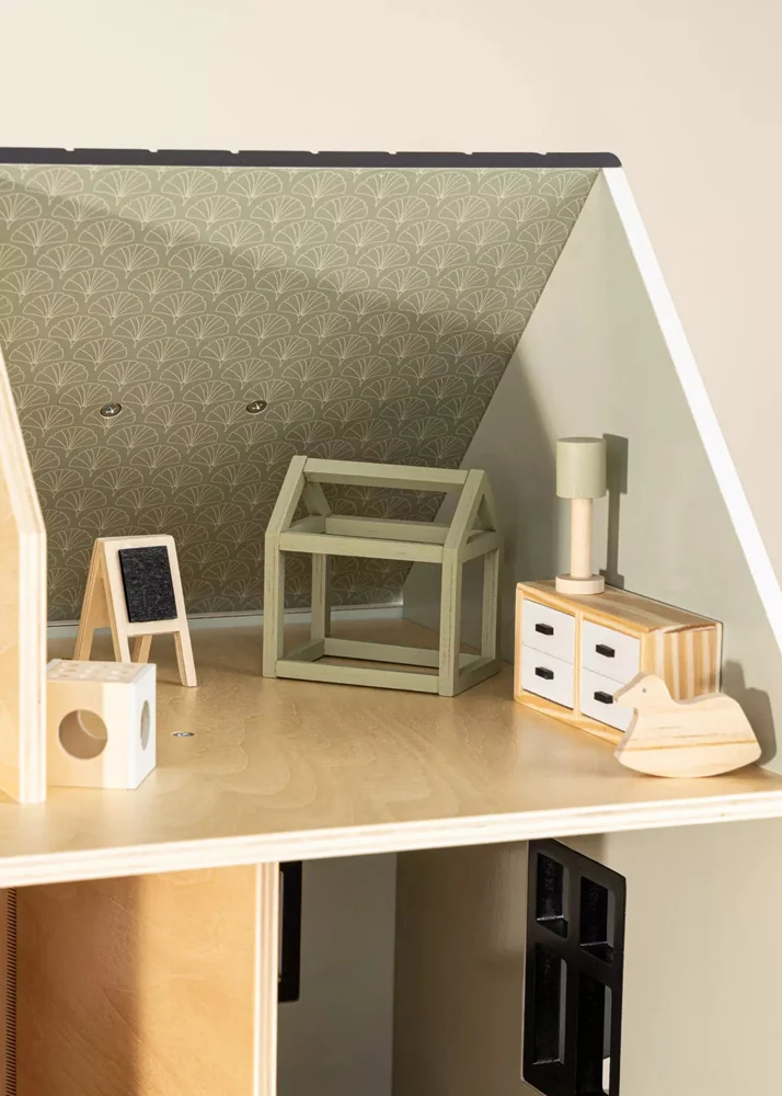 Coco Village Wooden Doll House Kids Room Furniture (7PCS) - Image 17