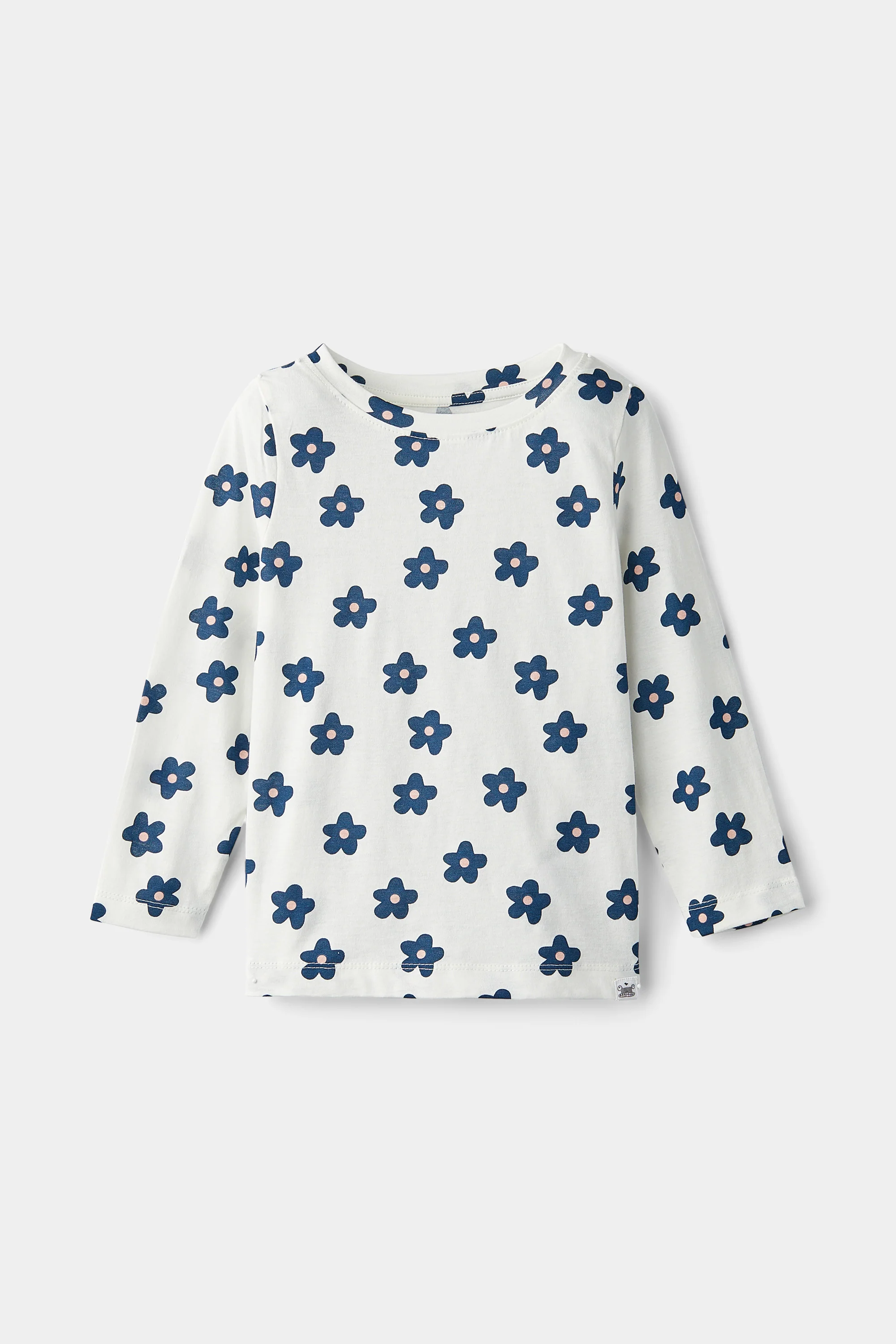 rise little earthling LS Crew Neck TGDKT00 - Ashley Blue Dots / 18-24m - Image 4